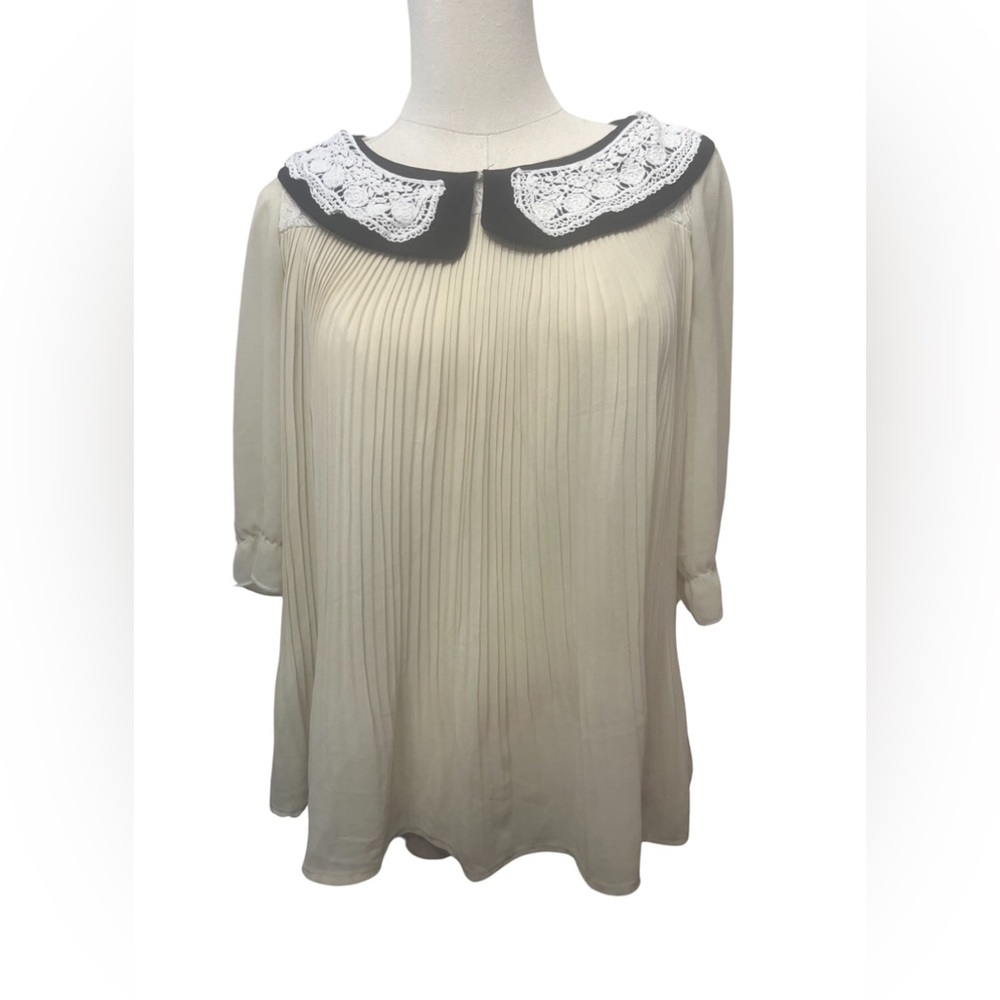 Zara Peter Pan collar blouse